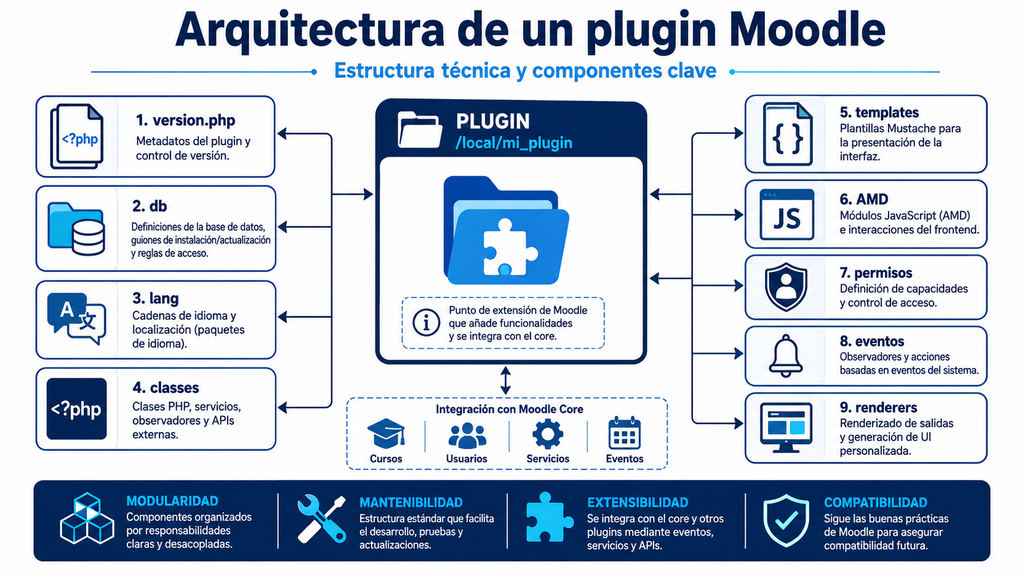 Arquitectura técnica de un plugin LMS