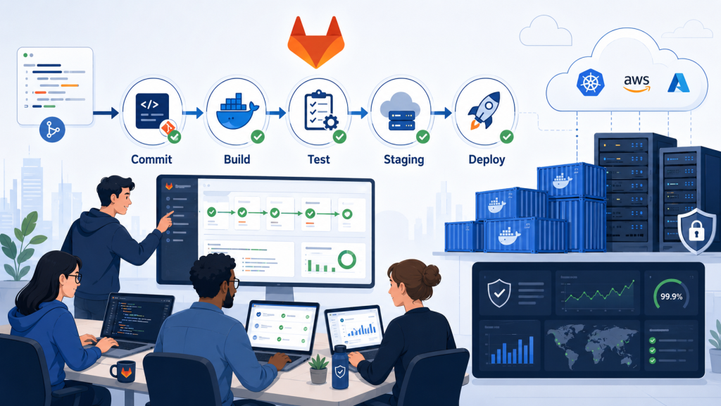 GitLab CI/CD para automatizar despliegues y mejorar la colaboración técnica