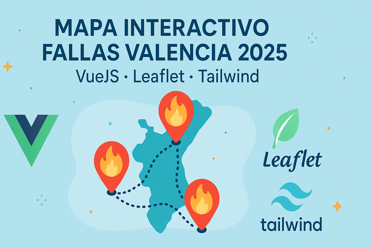 Creando un Mapa Interactivo de las Fallas de València 2025 con VueJS 3, Leaflet y Tailwind