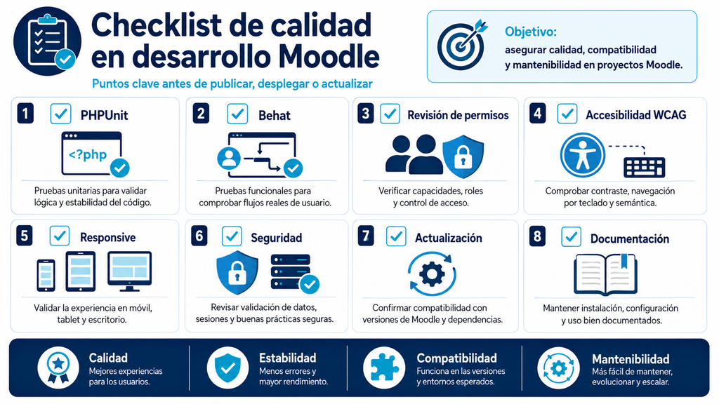 Checklist de calidad para proyectos LMS