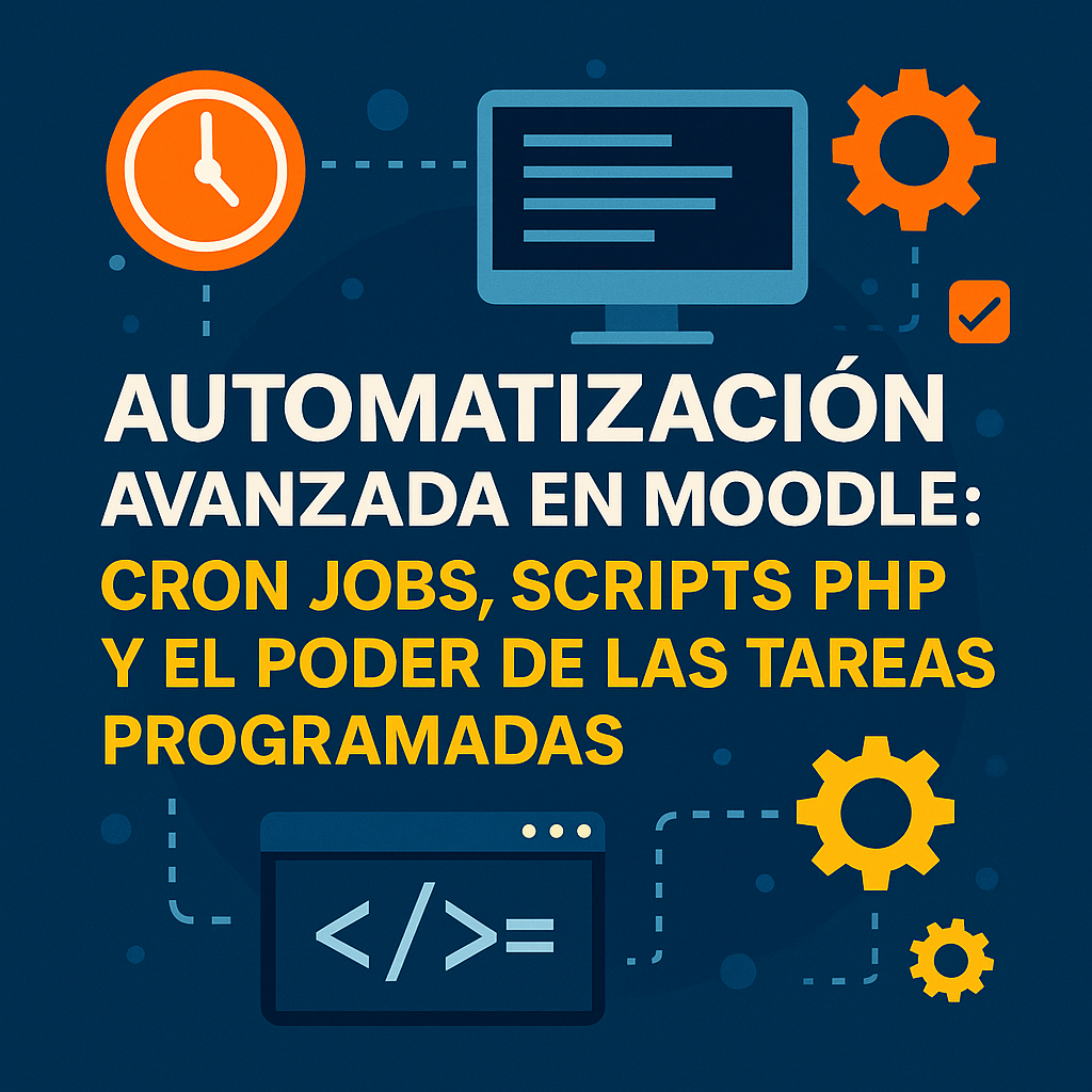 Automatización Avanzada en Moodle: Cron Jobs, Scripts PHP y el Poder de las Tareas Programadas