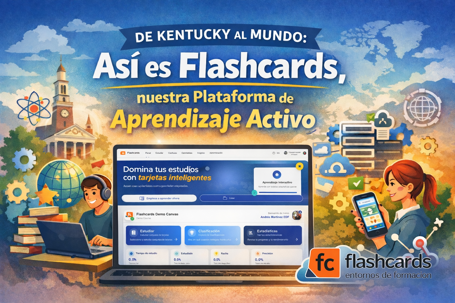 Cómo construí Flashcards como plataforma institucional de aprendizaje activo
