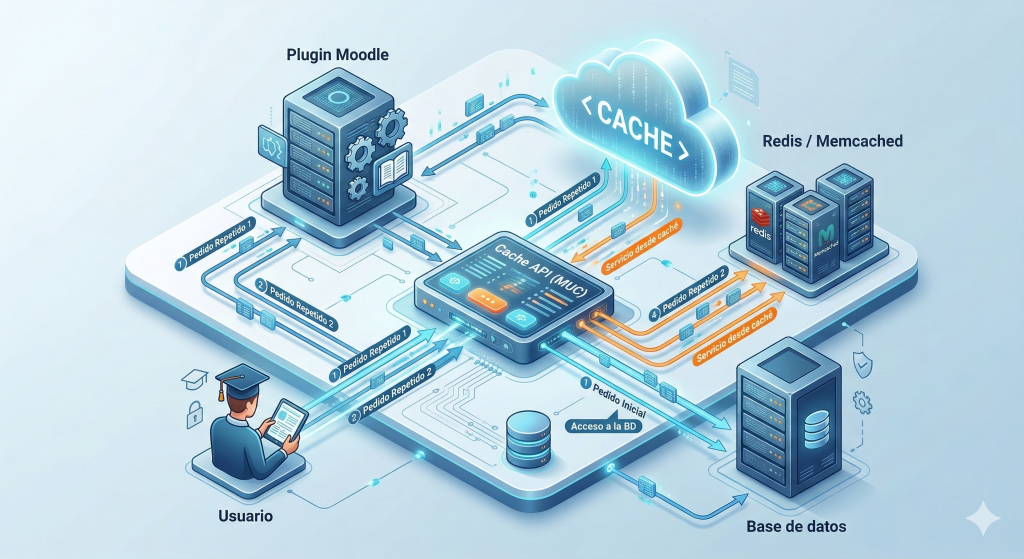 Funcionamiento de Moodle Universal Cache MUC