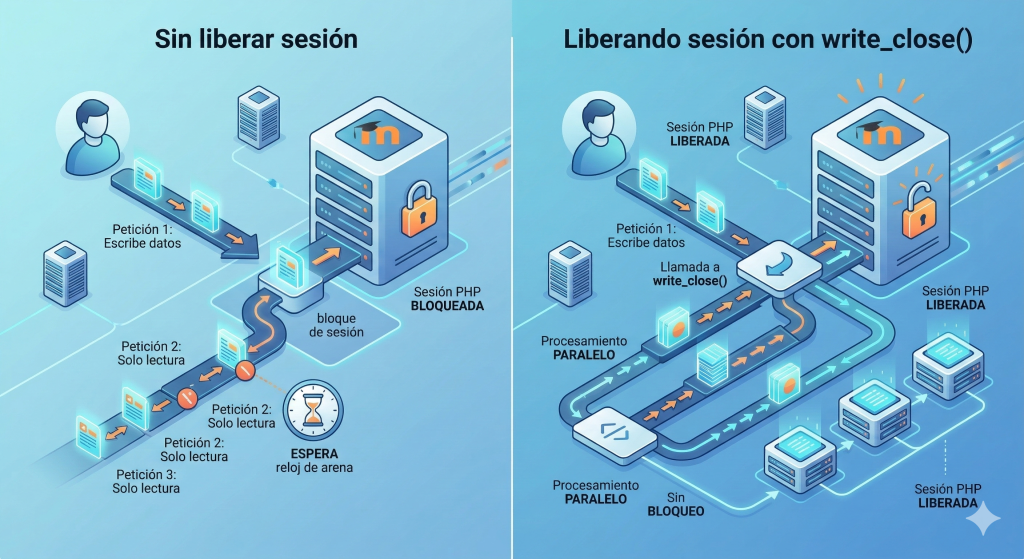 Prevención de cuellos de botella con Session Locks