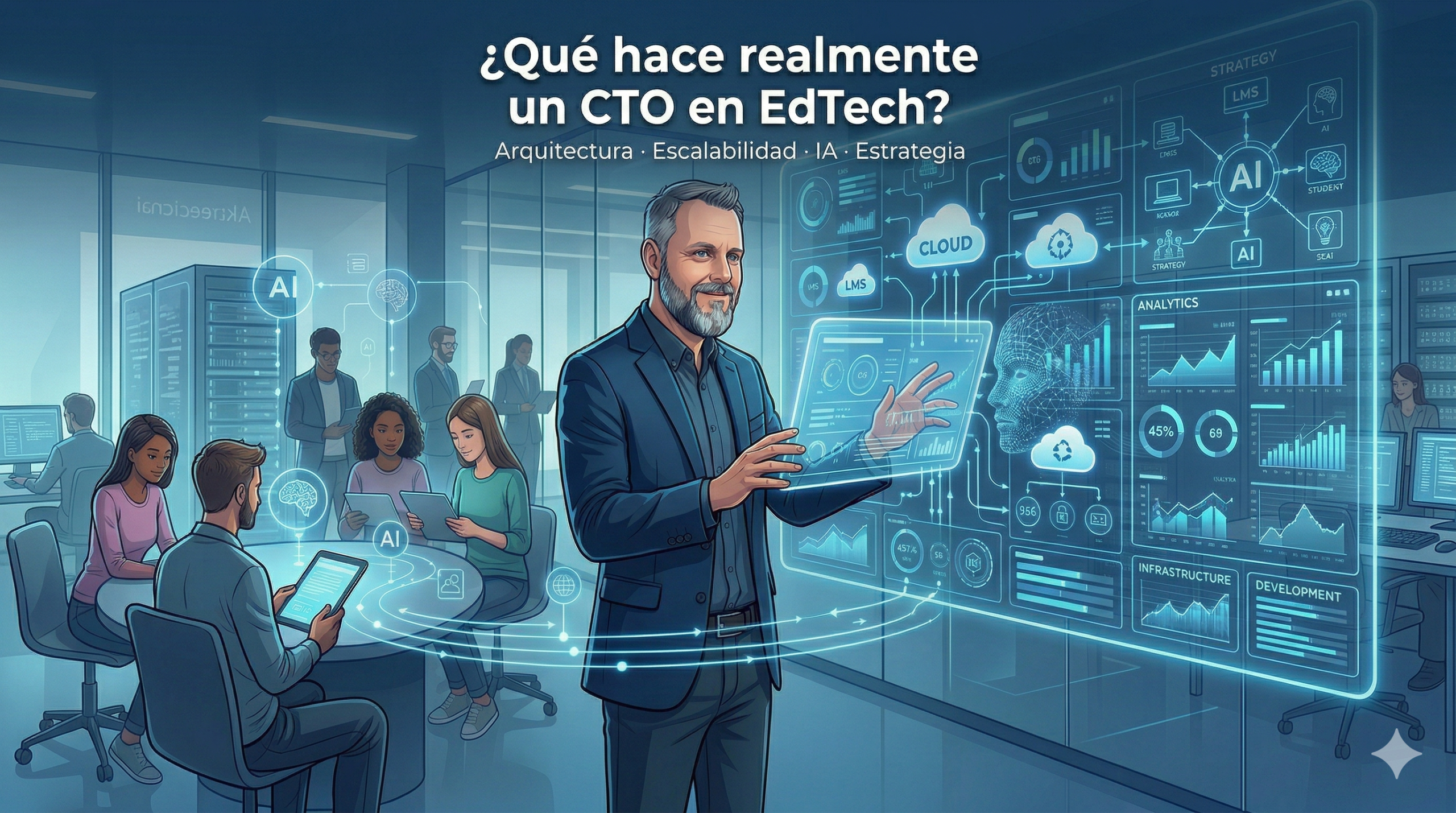¿Qué hace realmente un CTO en una empresa EdTech? (Y no, no es solo picar código)