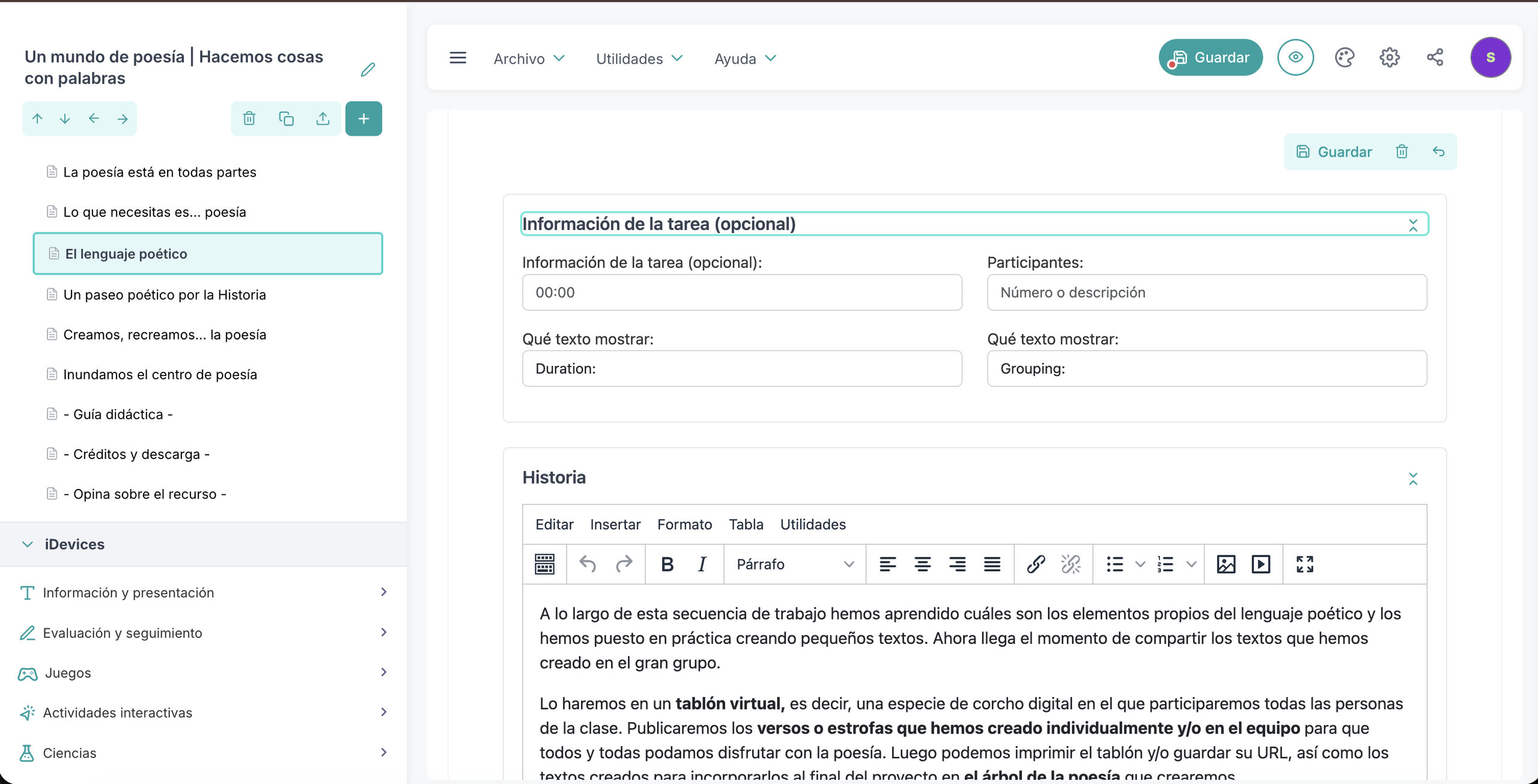 Creación de recursos educativos REA con ExeLearning