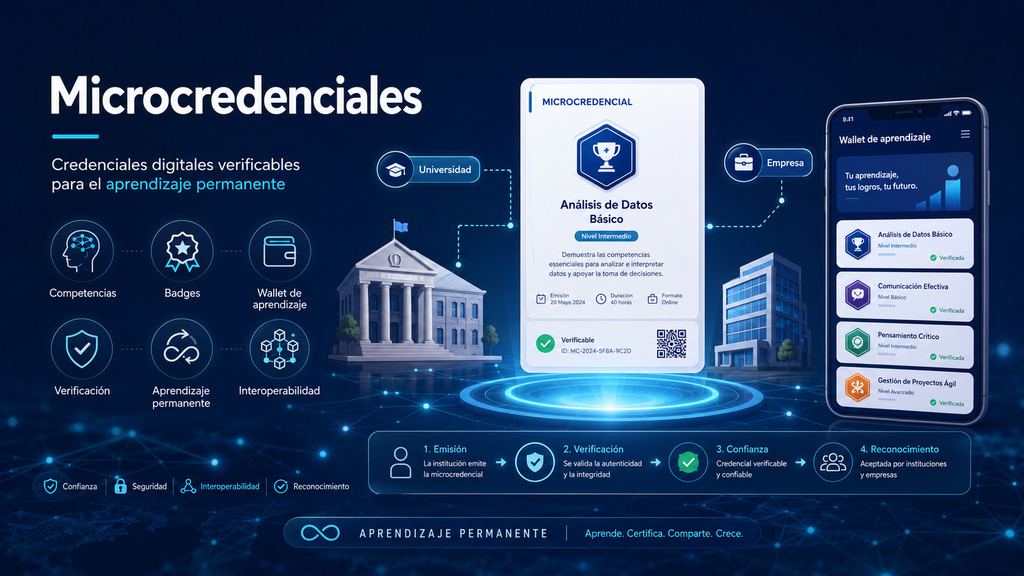 Qué son las microcredenciales y cómo acreditan competencias digitales verificables