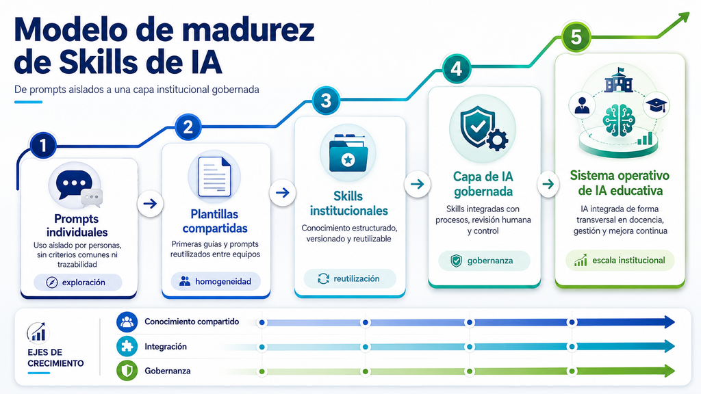 Modelo de madurez de IA educativa institucional basado en Skills
