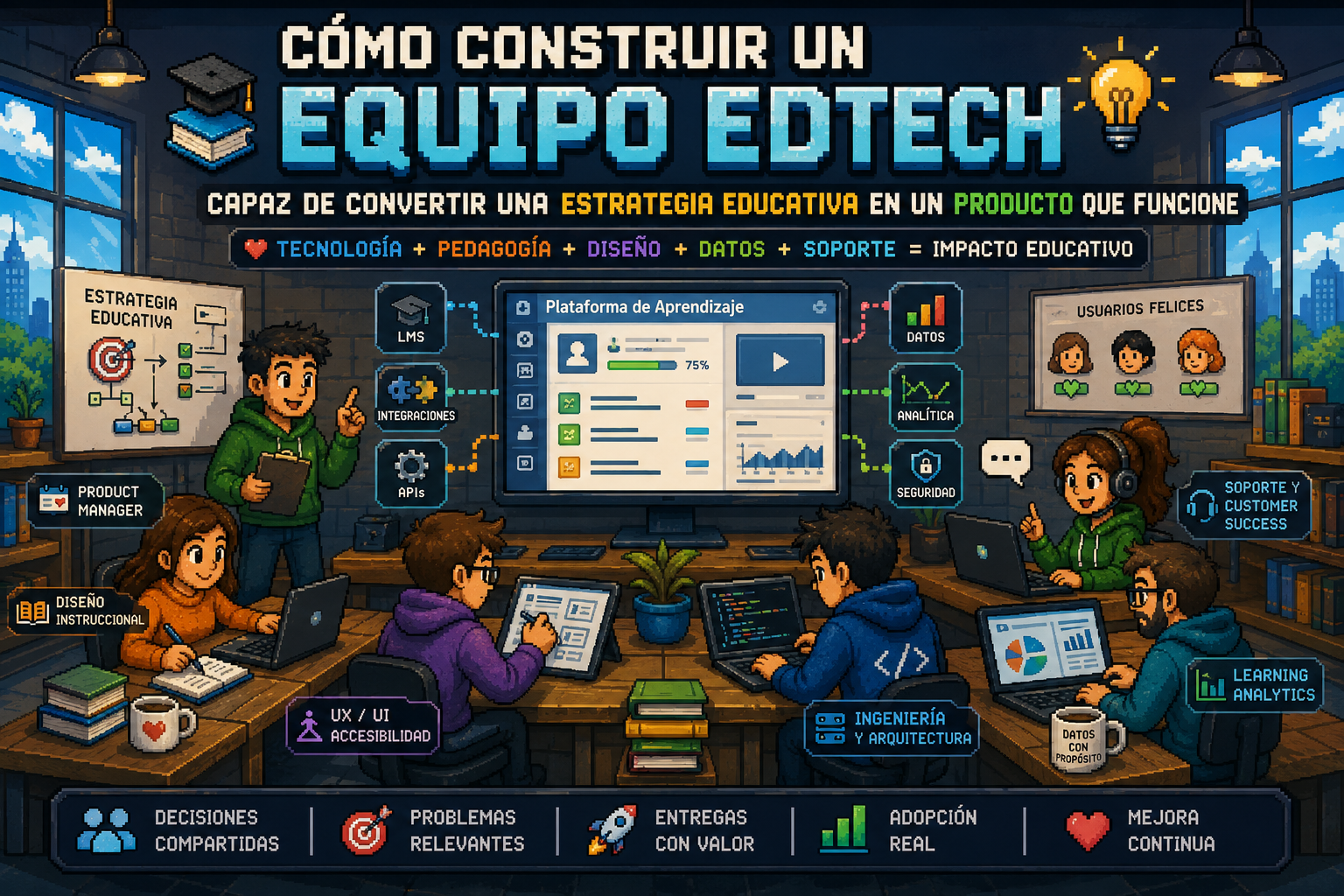 Cómo construir un equipo EdTech capaz de convertir una estrategia educativa en un producto que funcione
