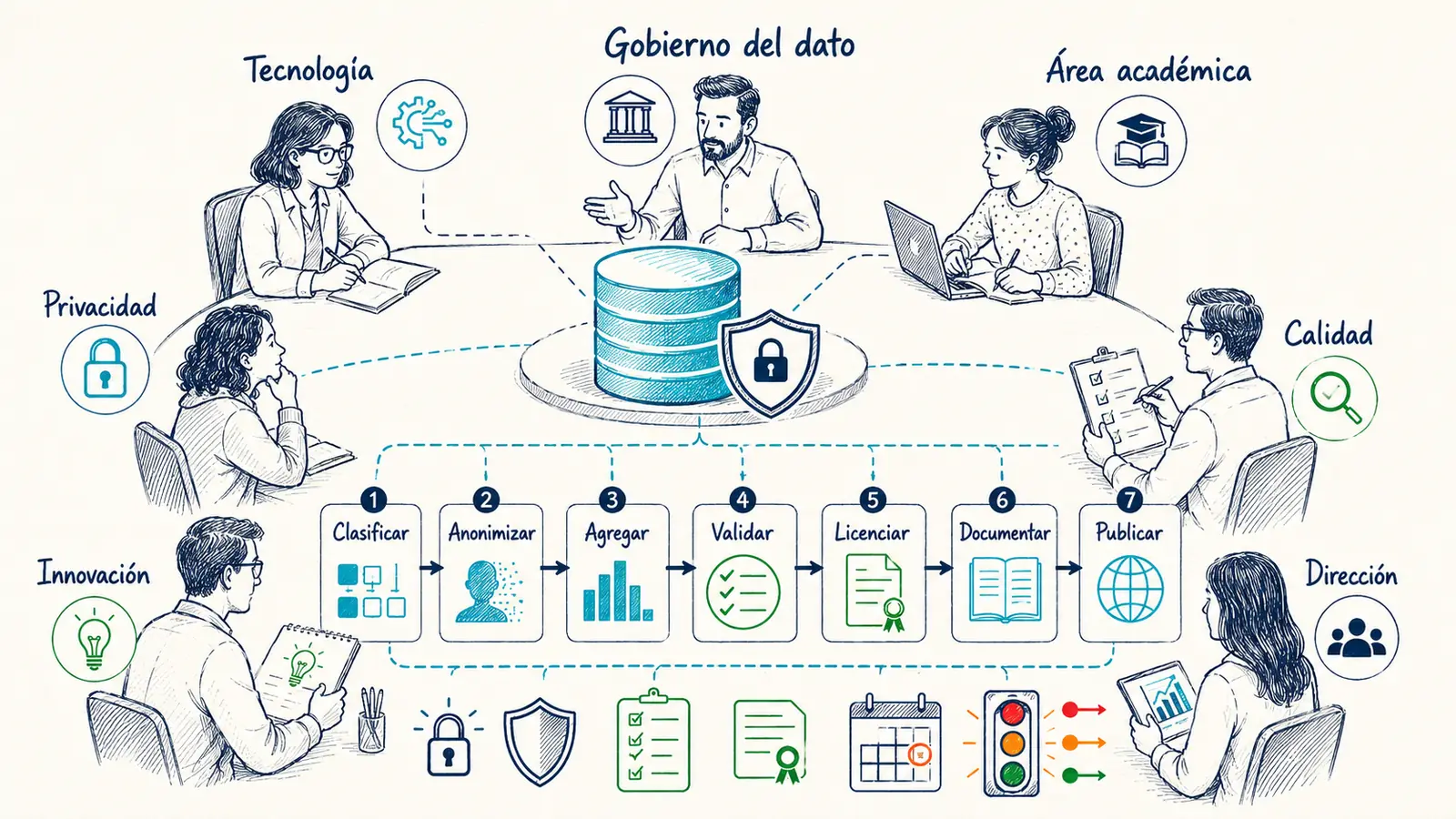 Gobierno del dato y privacidad aplicados a una estrategia Open Data educativa