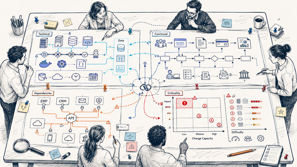 Mapa técnico y funcional para modernizar software legacy
