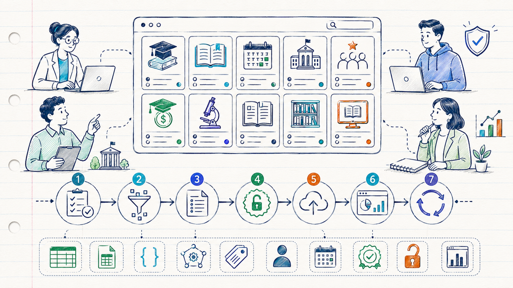 MVP Open Data educativo con datasets iniciales, metadatos, licencias, APIs y medición de uso