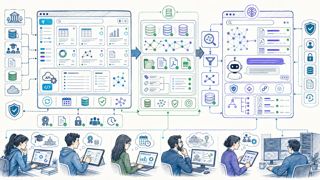 Relación entre datos abiertos educativos e Inteligencia Artificial institucional