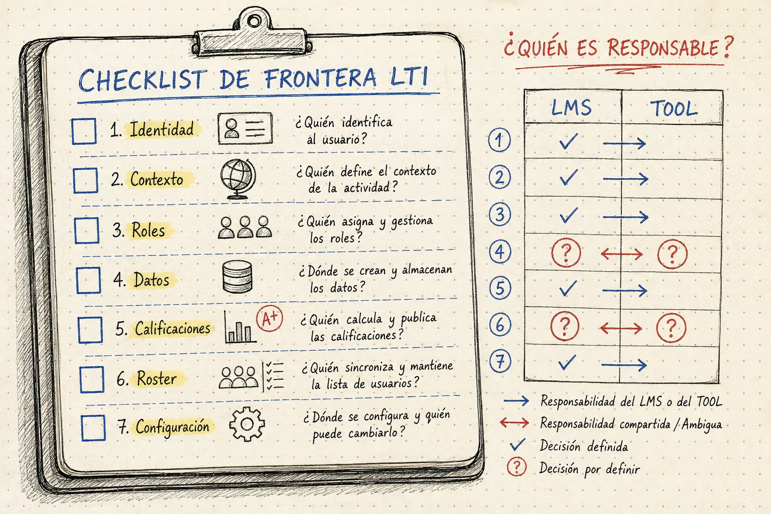 Ilustración AMS Notebook: Checklist para una frontera LTI