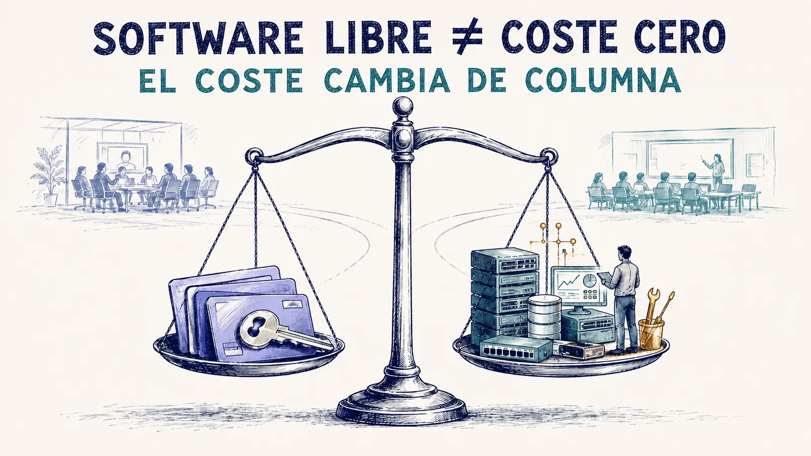 Balanza entre licencias comerciales y coste operativo de BigBlueButton