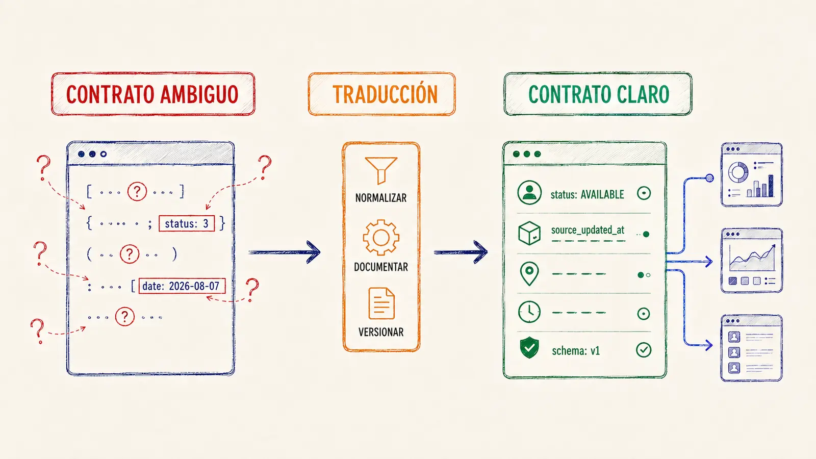 La API como experiencia de producto Transformación de una respuesta API ambigua en un contrato expresivo, estable y fácil de consumir por distintas aplicaciones