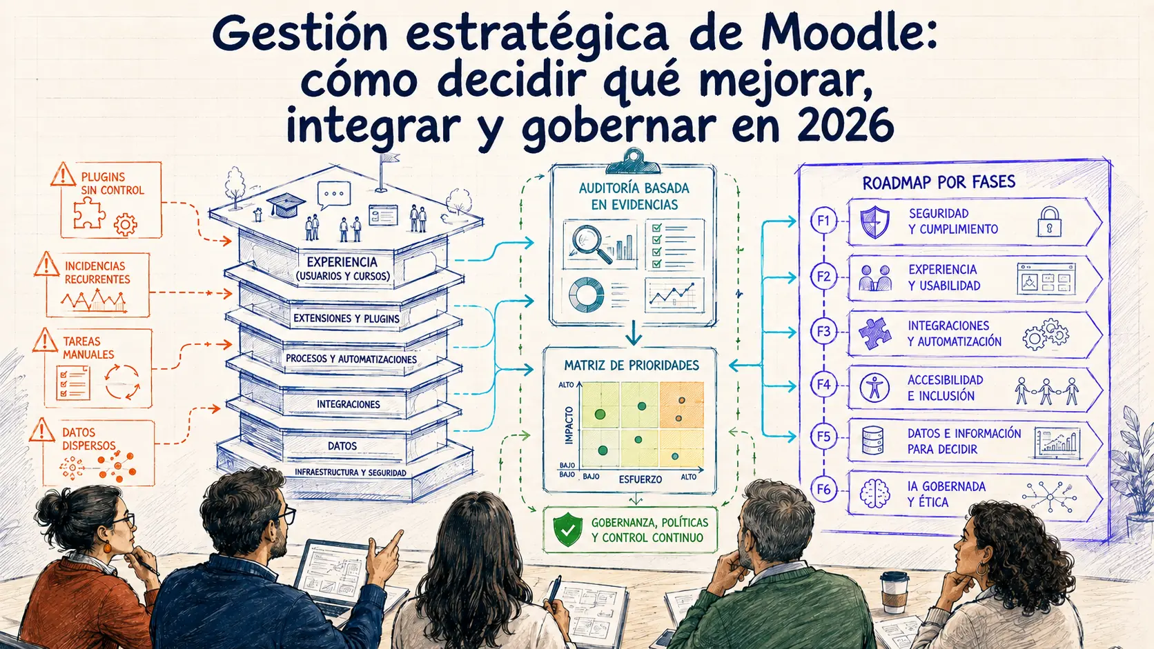 Gestión estratégica de Moodle: cómo decidir qué mejorar, integrar y gobernar en 2026