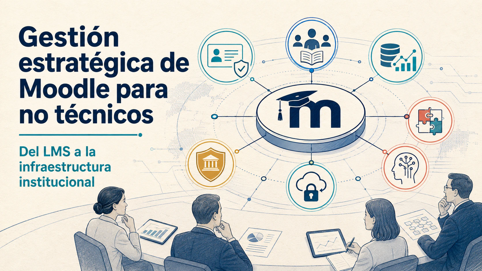 Gestión estratégica de Moodle para no técnicos: del LMS a la infraestructura crítica educativa en 2026